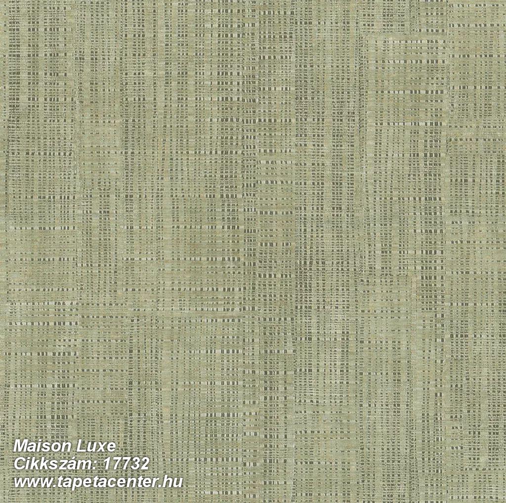 Textil hatású,textilmintás,zöld,illesztés mentes,súrolható,vlies tapéta 